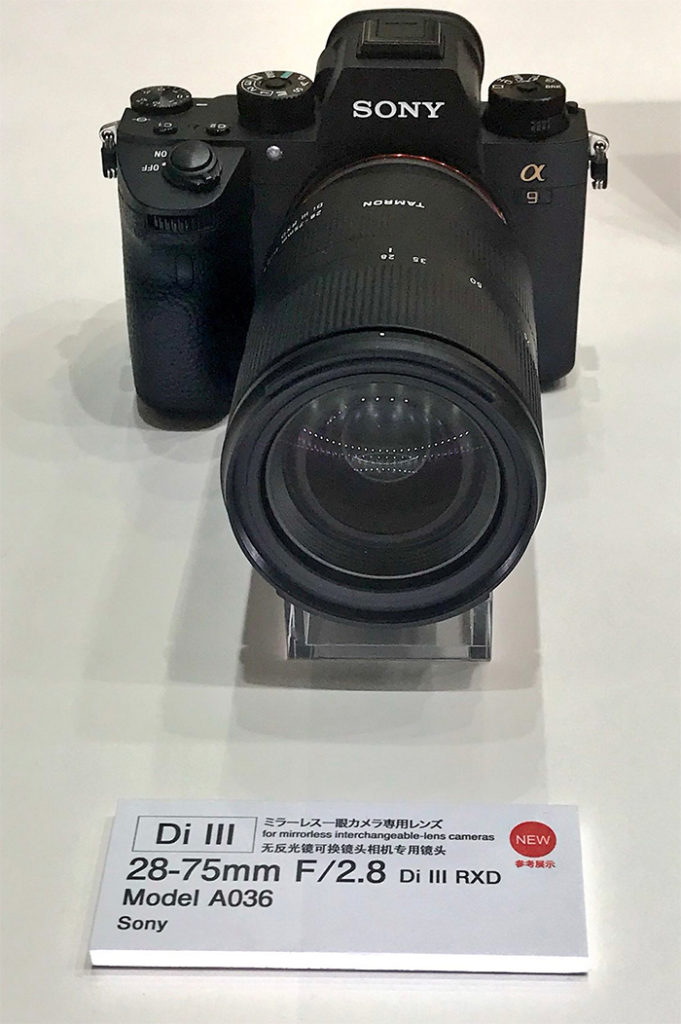 Tamron 28-75mm f/2.8 Di III RXD Lens at CP+ Show 2018 | Sony Camera Rumors
